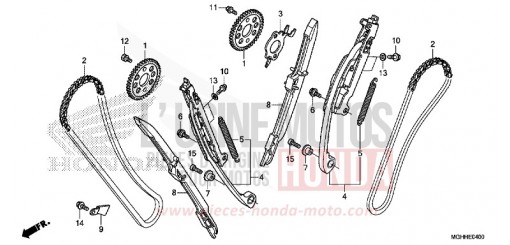CHAINE A CAMES/TENDEUR VFR1200XDH de 2017